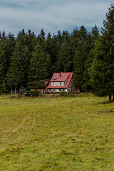 Sonntagswanderung Entlang Des Rennsteiges Thüringer Wald Rennsteiglauf Thüringen Deutschland — Stockfoto