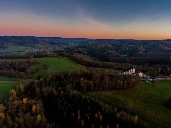 Enjoy Beautiful View Thuringian Forest Schmalkalden Germany — Stock Photo, Image