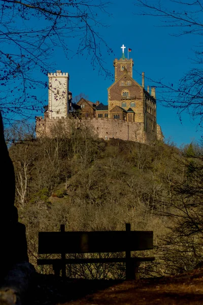 Prohlídka Wartburgu Eisenachu Durynsko Německo — Stock fotografie