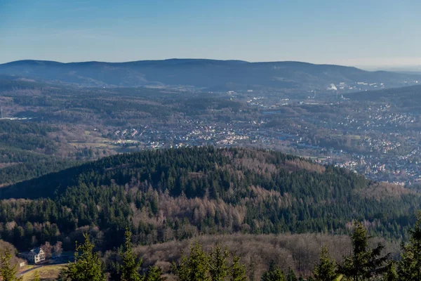 Small Hiking Tour Wintery New Year Morning Ruppberg Zella Mehlis — Stock Photo, Image