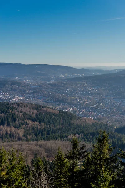 Petite Randonnée Matin Nouvel Hivernal Autour Ruppberg Près Zella Mehlis — Photo