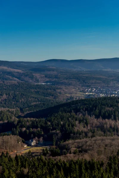 Malá Pěší Túra Zimním Novém Roce Kolem Ruppbergu Zella Mehlis — Stock fotografie