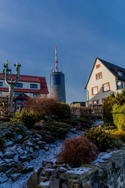 Passeggiata Invernale Una Giornata Sole Intorno All Inselsberg Turingia Germania — Foto Stock