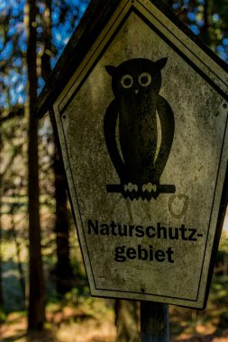 Thringer Wald / Almanya 'da Thringer Ormanı boyunca farklı yerlerde yürüyüş yapmak