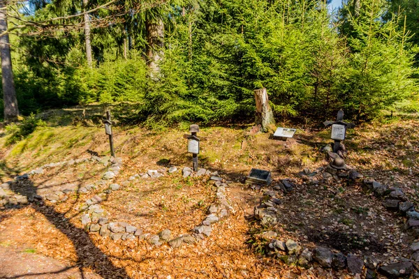 Caminhadas Diferentes Lugares Através Floresta Turíngia Thringer Wald Alemanha — Fotografia de Stock