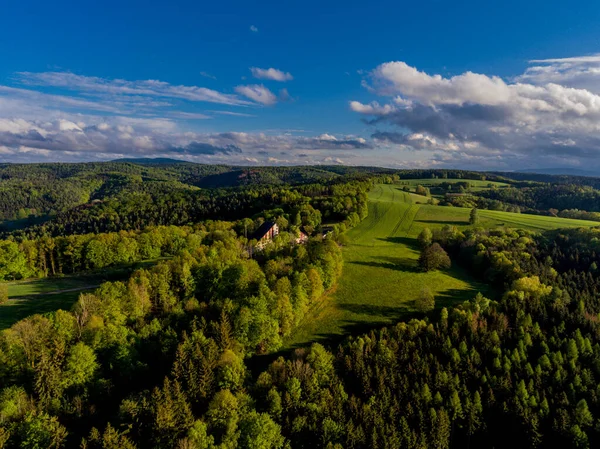 Genießen Sie Die Schöne Aussicht Über Den Thüringer Wald Schmalkalden — Stockfoto