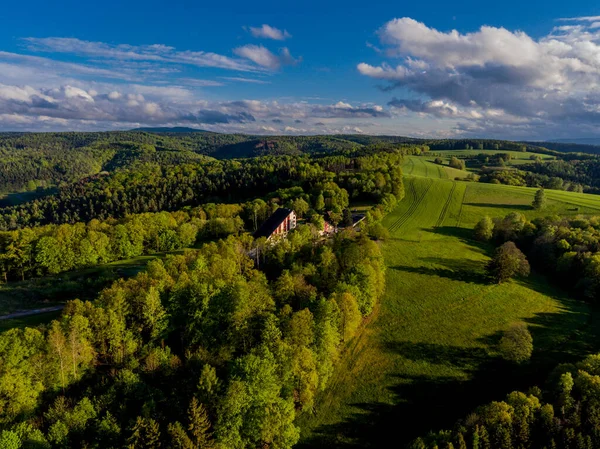 Enjoy Beautiful View Thuringian Forest Schmalkalden Germany — стоковое фото