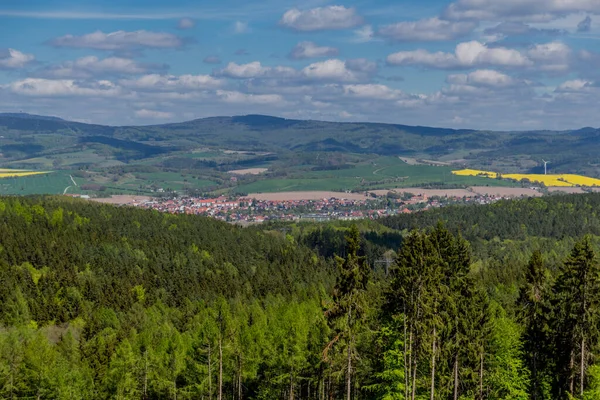 Enjoy Beautiful View Werratal Breitungen Germany — Stock Photo, Image