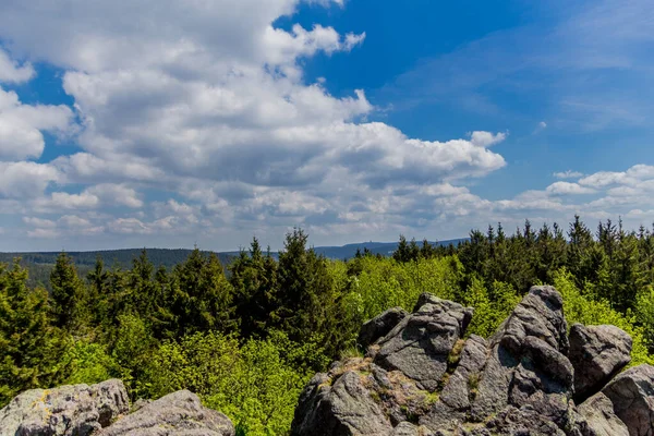 Escursioni Luoghi Diversi Attraverso Foresta Della Turingia Thringer Wald Germania — Foto Stock