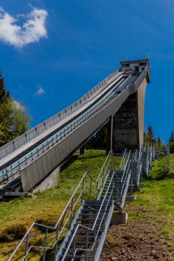 Thringer Wald / Almanya 'da Thringer Ormanı boyunca farklı yerlerde yürüyüş yapmak