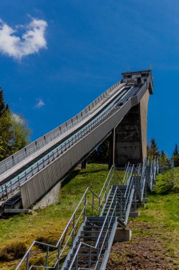 Thringer Wald / Almanya 'da Thringer Ormanı boyunca farklı yerlerde yürüyüş yapmak