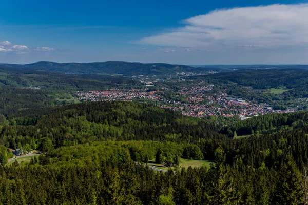 Hiking Ruppberg View Zella Mehlis Thuringian Forest Thuringian Forest Germany — Stock Photo, Image