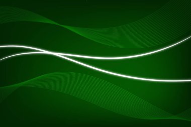 Green waveform vector background