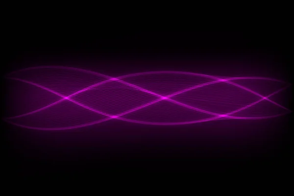 Abstract Dark Purple Wave Vector Background — Stock Vector