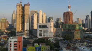 Kuala Lumpur şehrinin hızlandırılmış görüntüleri
