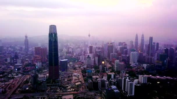 Zeitraffer Aufnahmen Der Stadt Kuala Lumpur — Stockvideo