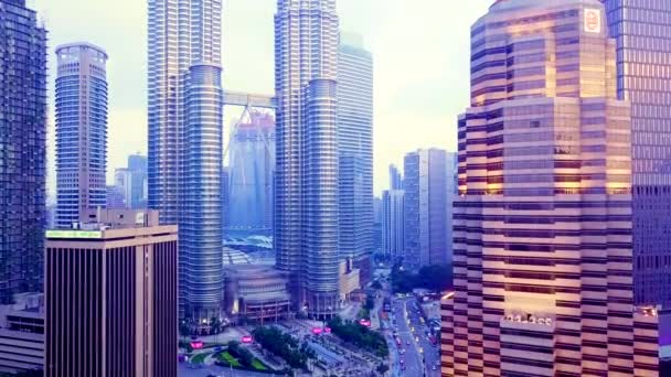Secuencias Lapso Tiempo Ciudad Kuala Lumpur — Vídeos de Stock