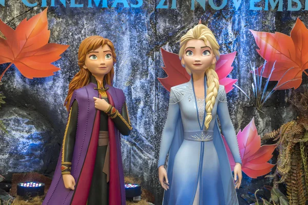 Frozen 2 Viaggio Magico roadshow a Kuala Lumpur per la promozione del nuovo film Disney — Foto Stock