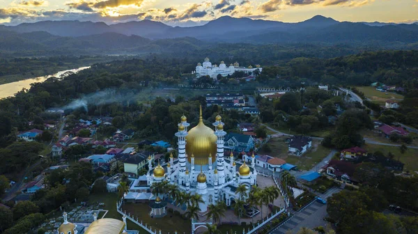 Kuala Kangsar Malezya Daki Güzel Cami Nin Hava Fotoğrafları — Stok fotoğraf