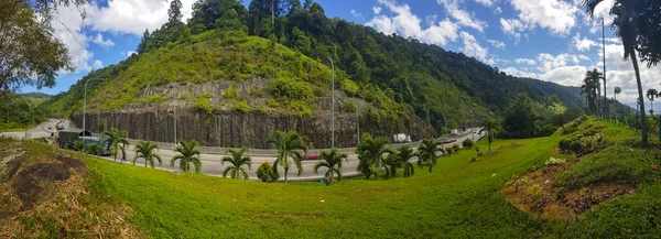 Panoramatické Fotografie Dálnice Malajsii Známé Jako Highway — Stock fotografie