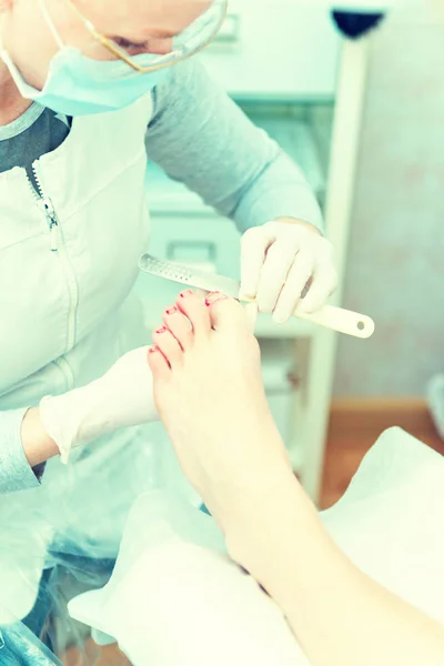 Pedicure in corso — Foto Stock