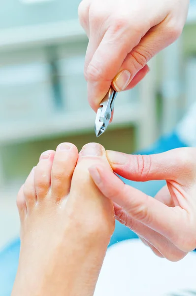 Pedicura en proceso — Foto de Stock