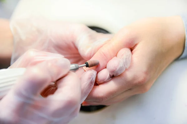 Zdjęcie Manicure Procesie — Zdjęcie stockowe