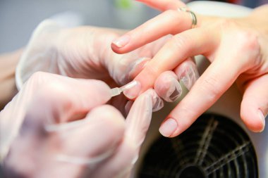 Manikür yordam sürecinde fotoğraf