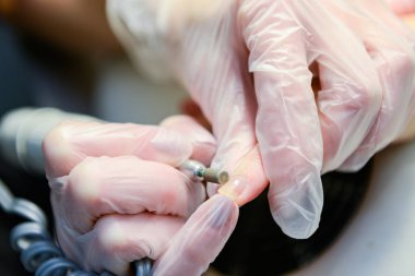 Manikür yordam sürecinde fotoğraf