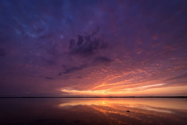 summer sunset over the bay