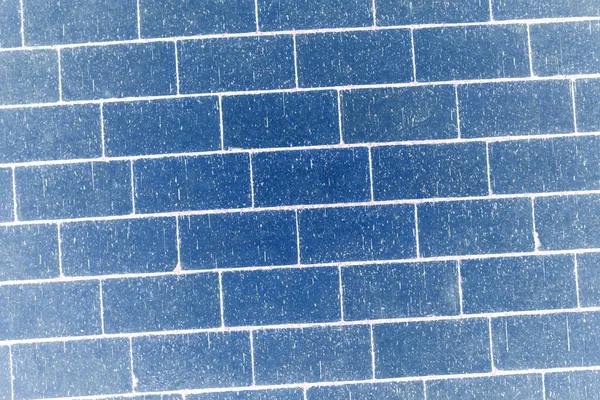 Blue Rectangular Brick Wall Background — Stock Photo, Image