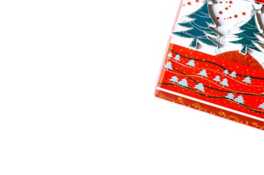 beyaz zemin üzerinde Noel kartı