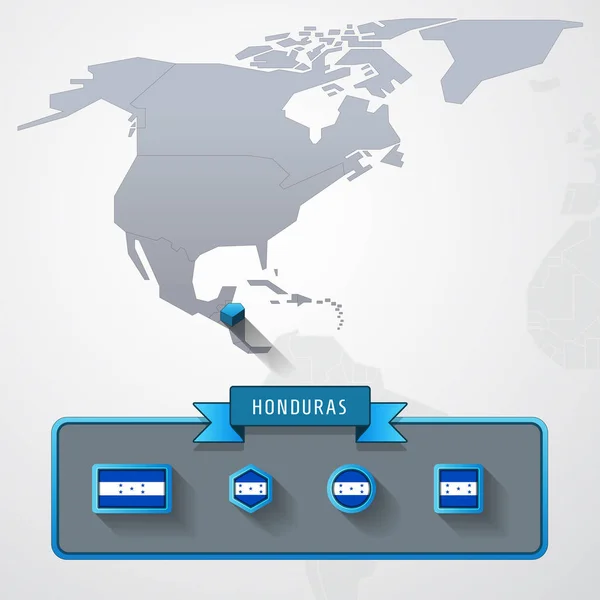 Honduras infokarte — Stockfoto