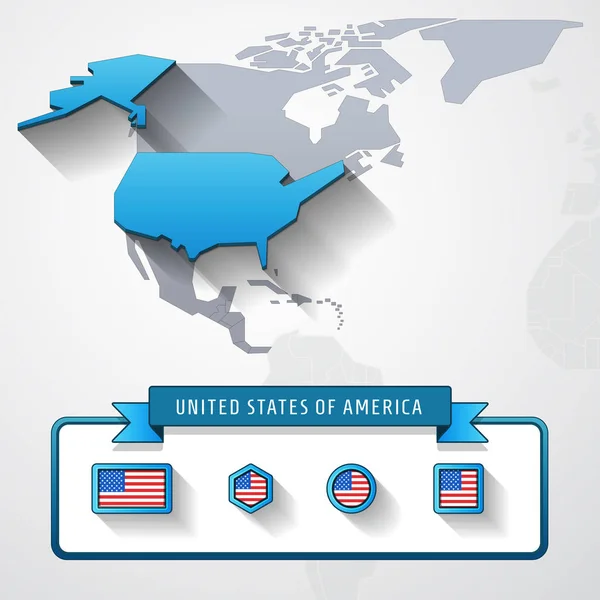 USA info card — Stock Photo, Image