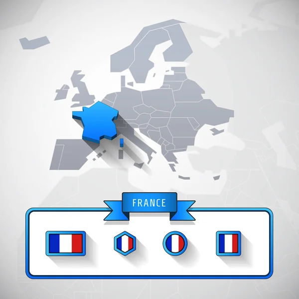 France info karty — Zdjęcie stockowe