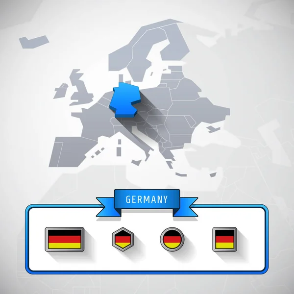 Alemanha info card — Fotografia de Stock