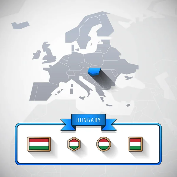 Hungary info card — Stock Photo, Image