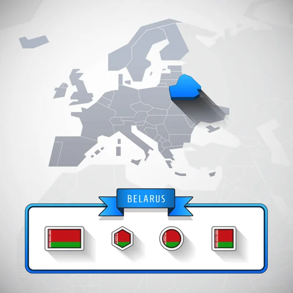 Info-kaart van Wit-Rusland — Stockfoto