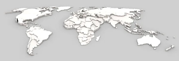 Mapa del mundo relieve —  Fotos de Stock