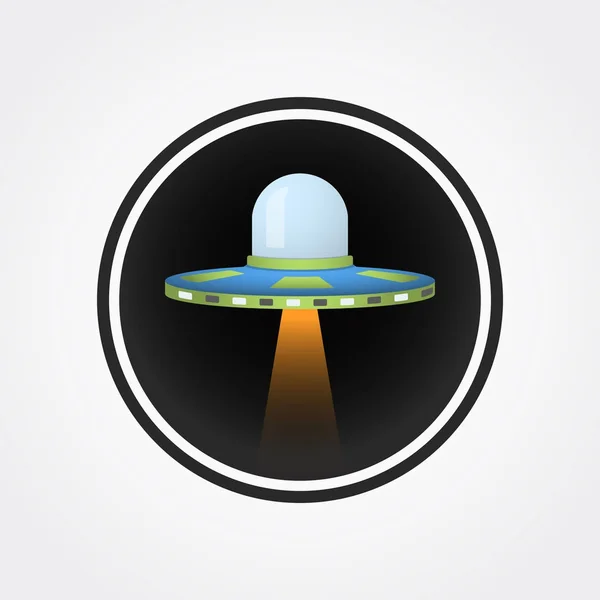 Logotipo do ícone UFO — Vetor de Stock