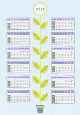 Takvim çiçek tasarım