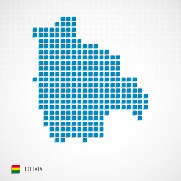 Bolivya Haritası ve bayrak simgesi — Stok Vektör
