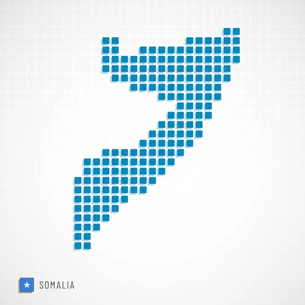 Somalia map and flag icon — Stock Vector