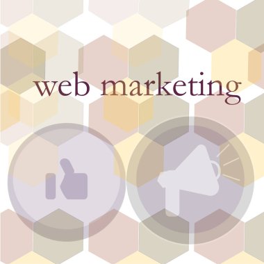 Web tasarım için Banner, seo, sosyal medya ve tıklama başına ödeme tıklayın internet reklam. Pazarlama