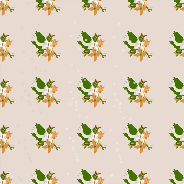 Patrón floral sin costuras. Textura flores . — Vector de stock