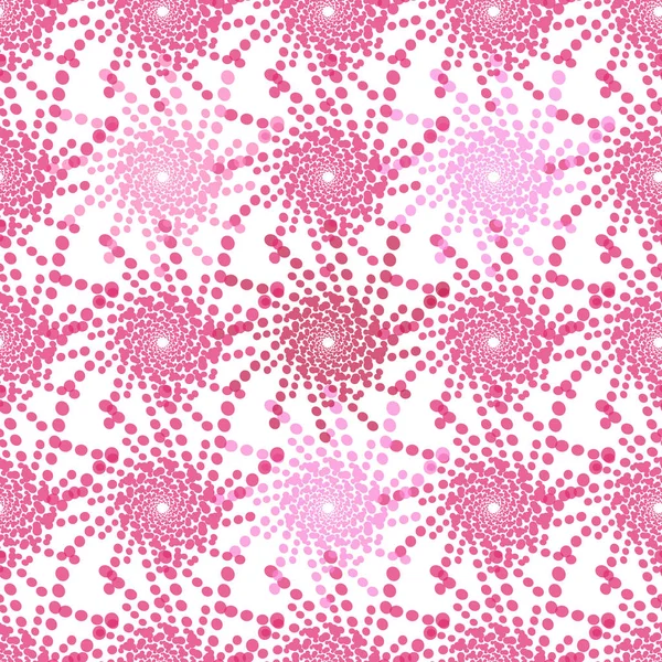 Halbtonmuster mit Punkten in rosa - einfarbige Halbtontextur — Stockvektor