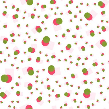 sorunsuz noktalar modern desen. Beyaz arka plan geometri daire renk sorunsuz kumaş örneği. geometrik desen renk örneği vektör çizim