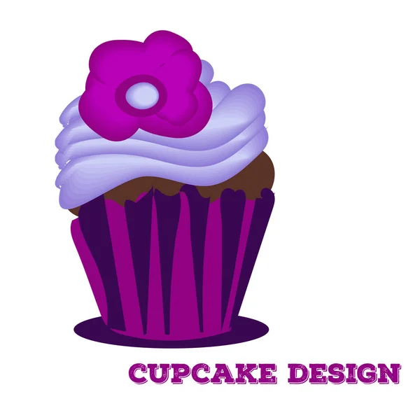 Capa de cupcake design.Menu, ícone da web —  Vetores de Stock