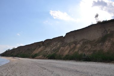 Karadeniz manzarası. Güneşli bir gün öğleden sonra hafta sonu.