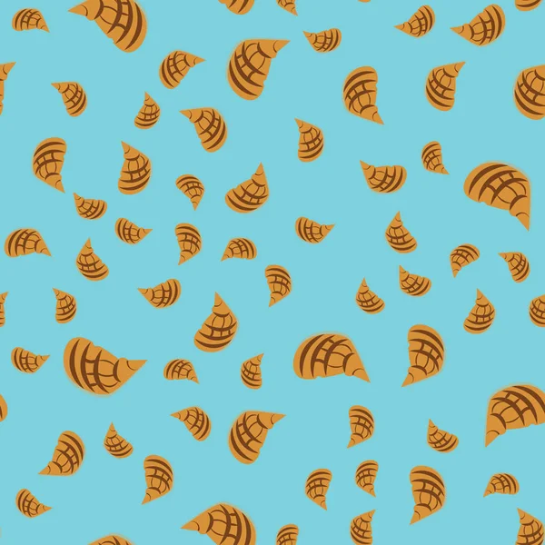 Vector de conchas marinas. Fondo de gema de la naturaleza tropical de verano. Vacaciones de moda tropical océano imprimir — Archivo Imágenes Vectoriales
